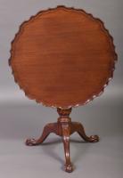 A Late 18th Century Mahogany Piecrust Table by A Sergeant
