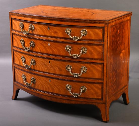 Regency Period Satinwood Chest by A Sergeant