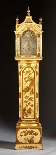 English Lacquered Tall Clock, 18th Century by A Sergeant