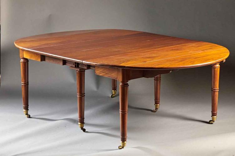 A French Empire Mahogany Dining Table by C Sergeant