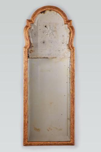 A Gilt Queen Anne Pier Mirror by 