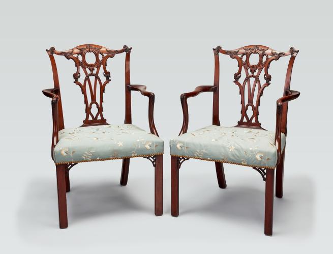 Important Chippendale Armchairs by A Sergeant