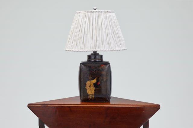 Pair of Chinoiserie Tea Cannister lamps by C Sergeant