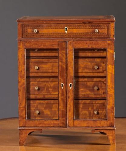 An English Satinwood Table Cabinet by A Sergeant