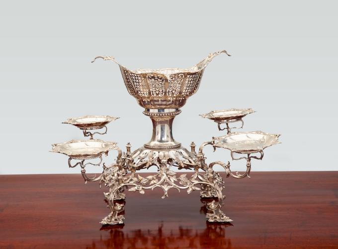 Thomas Pitts Silver Epergne, London, 1769 by A Sergeant
