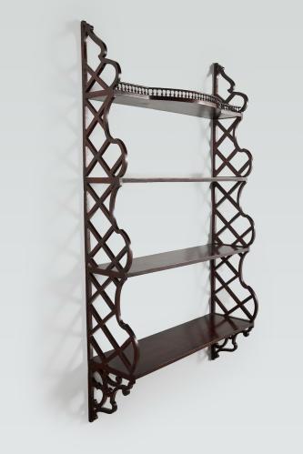 A Classic Chippendale Hanging Shelf by A Sergeant