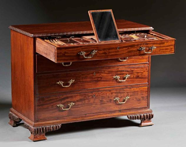A Fine Chippendale Dresser Chest by A Sergeant