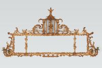 A Chinese Chippendale Overmantle Mirror by A Sergeant