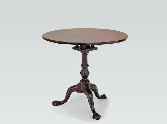 A George II period Tilt Top Tea Table by A Sergeant